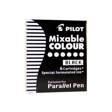 Naboje do piór kreatywnych czarne Pilot (IC-P3-S6-B)