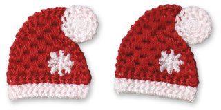 Ozdoba materiałowa Craft-Fun Series czapeczki 4 szt. Titanum (DIY-CH-MA-048)