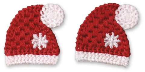 Ozdoba materiałowa Craft-Fun Series czapeczki 4 szt. Titanum (DIY-CH-MA-048)