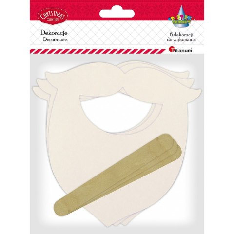 Ozdoba papierowa Craft-Fun Series fotobudka-broda Mikołaja Titanum (182693)