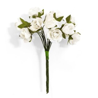 Ozdoba papierowa kwiaty róże kremowe Galeria Papieru (252003)