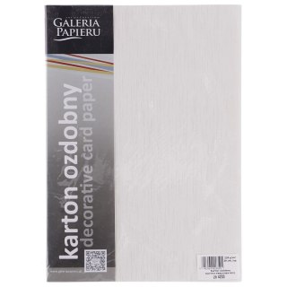 Papier ozdobny (wizytówkowy) A4 batyst perłowa biel biały 220g Galeria Papieru (204203)