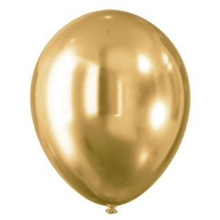 Balon gumowy Celebrate! efekt chromu złoty 300mm Arpex (KB4420ZLO-2510)