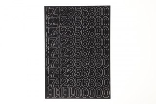 Cyfry samoprzylepne czarne Farro