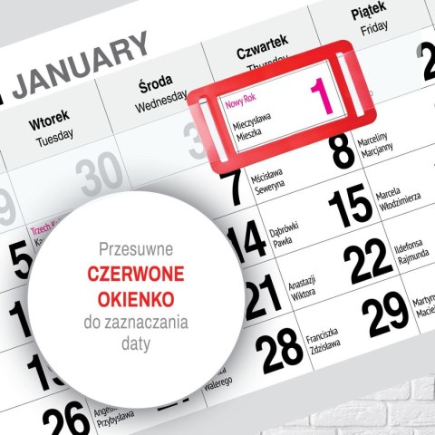 Kalendarz ścienny PREMIUM trójdzielny A4 Press (DROGA)