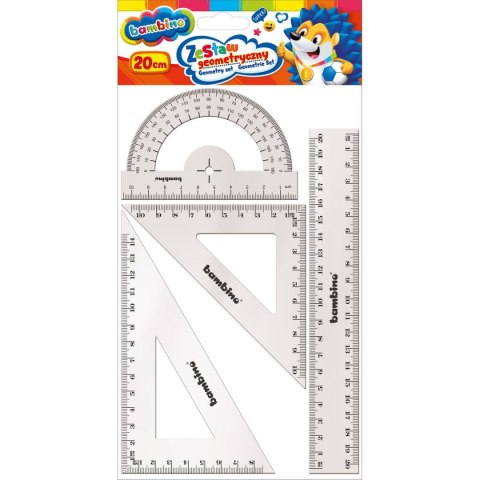 Komplet geometryczny 4 elemety, 20cm 4 el. Bambino