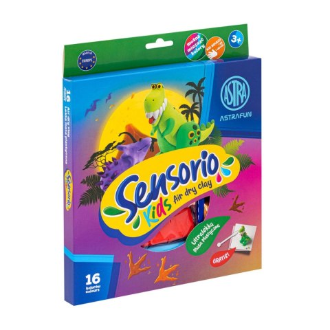 Masa plastyczna dla dzieci DINOZAURY Sensorio Kids mix Astra (336123024)