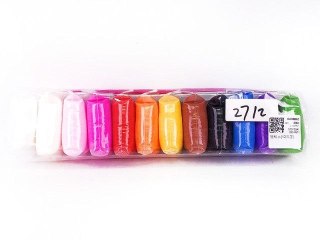 Masa plastyczna dla dzieci pianka 12szt. mix Bigtoys (BPLA4505)