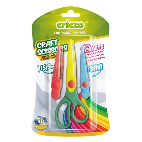 Nożyczki craft z wymiennymi ostrzami Cricco (CR435)