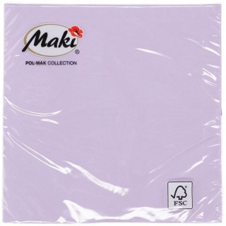 Serwetki lawendowy papier [mm:] 330x330 Pol-mak (45)
