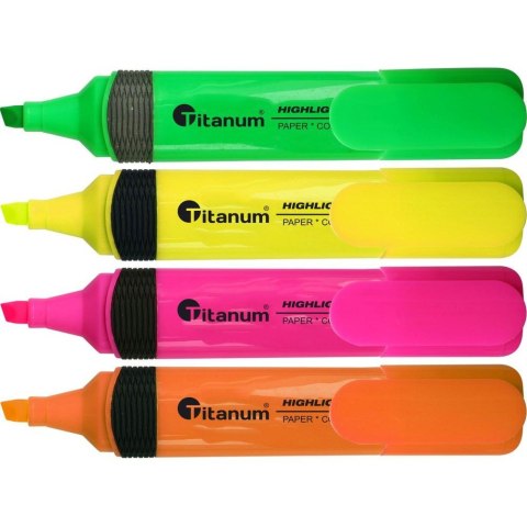 Zakreślacz Highlighter wkład mix 1,0-5,0mm Titanum (CLC1190)