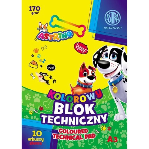 Blok techniczny Astrino ASTRAPAP A3 mix 170g 10k Astrapap (106021015)