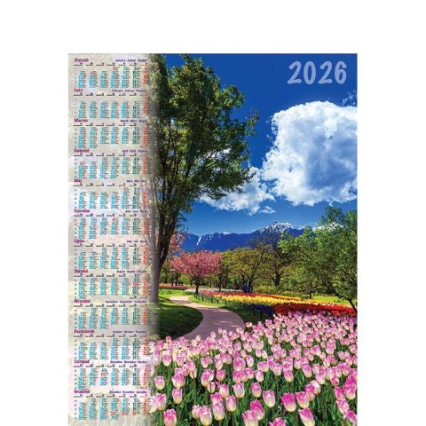 Kalendarz ścienny PARK plakatowy 670mm x 988mm Telegraph (04)