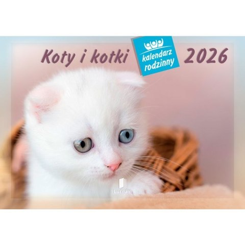 Kalendarz ścienny koty i kotki rodzinny 280mm x 200mm Lucrum (WL09)
