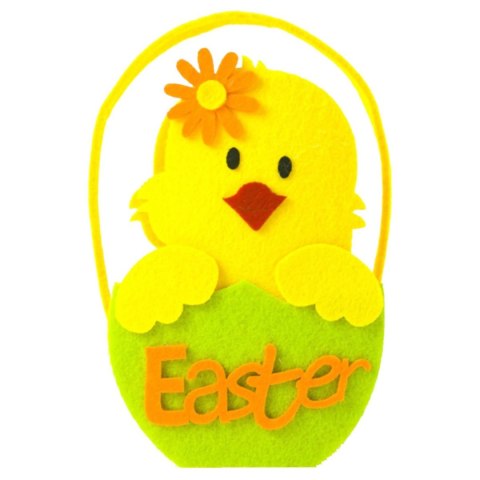 Koszyk świąteczny filcowy z kurczakiem Arpex (WK7642)