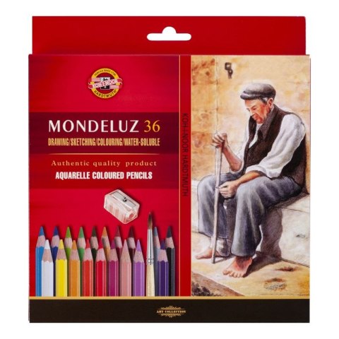 Kredki akwarelowe mondeluz 36 kol. Koh-I-Noor (3712)