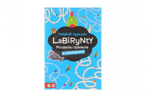 Książeczka edukacyjna Łamigłowki bystrzaka. Zielona Sowa (Labirynty.Mnożenie i dzielenie.)