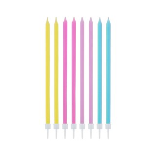 Świeczka urodzinowa cinkie pastel mix 16 sztuk Godan (SF-SPMI)
