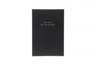 Teczka do podpisu A4 czarny 12k. tektura pokryta folią Barbara (1822214)