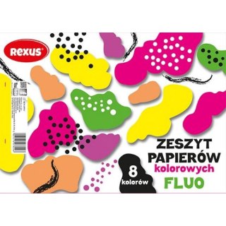 Zeszyt papierów kolorowych A5 90g 8k [mm:] 202x144 Rexus (607829)
