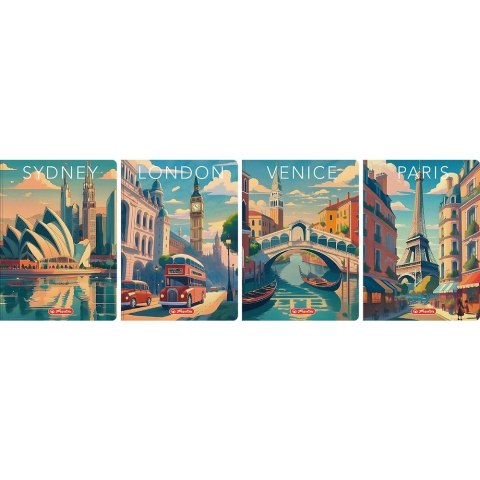 Brulion A5 Retro City 96k. 70g krata Herlitz (400196840)