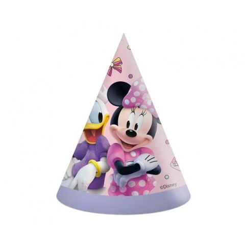 Czapka party Minnie różowa papier Godan (93943)