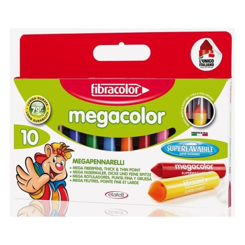 Flamaster 10 kol. Fibracolor