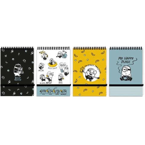 Kołozeszyt (kołonotatnik) A6 Minionki 96k. 70g krata (nd) (5894)