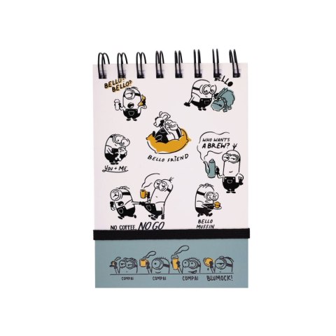 Kołozeszyt (kołonotatnik) A6 Minionki 96k. 70g krata (nd) (5894)