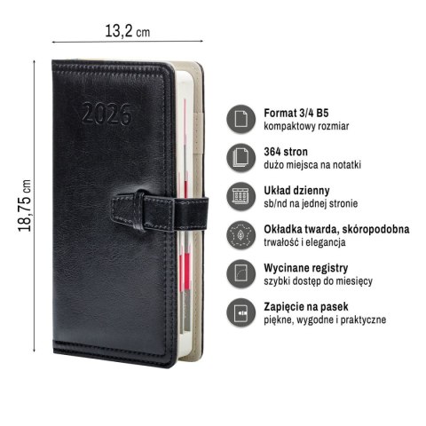 Organizer 3/4 B5 ORGANIZER (mix) Press (dzienny)