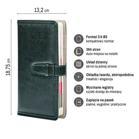 Organizer 3/4 B5 ORGANIZER (mix) Press (dzienny)