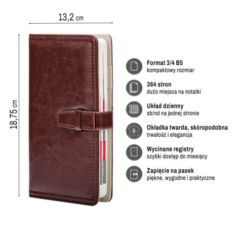 Organizer 3/4 B5 ORGANIZER (mix) Press (dzienny)