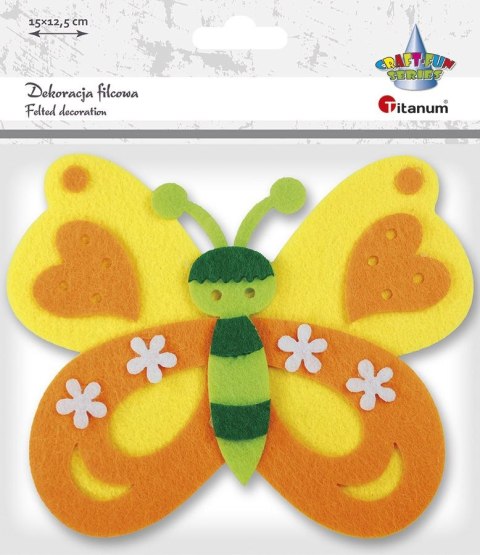 Ozdoba filcowa Craft-Fun Series motyl Titanum (20CR0312-3)