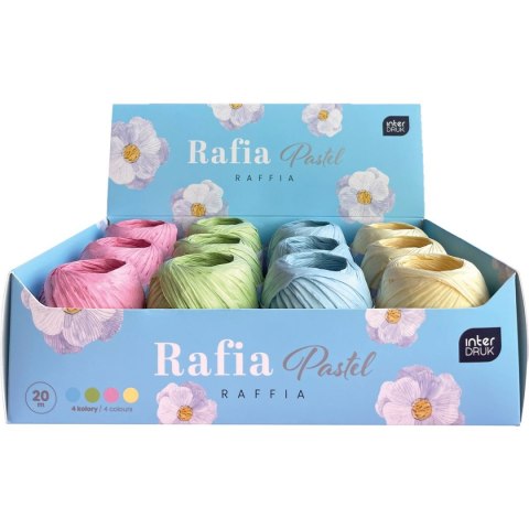 Rafia pastel na szpulce 5902277345554 mix 20m Interdruk (20 m)