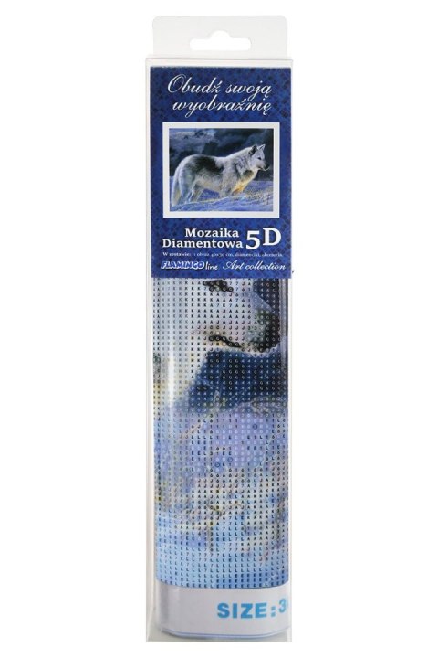 Zestaw kreatywny Diamentowa mozaika 30x40cm Wilk 1 Flamingo Line (TA807-02-2X30CM)